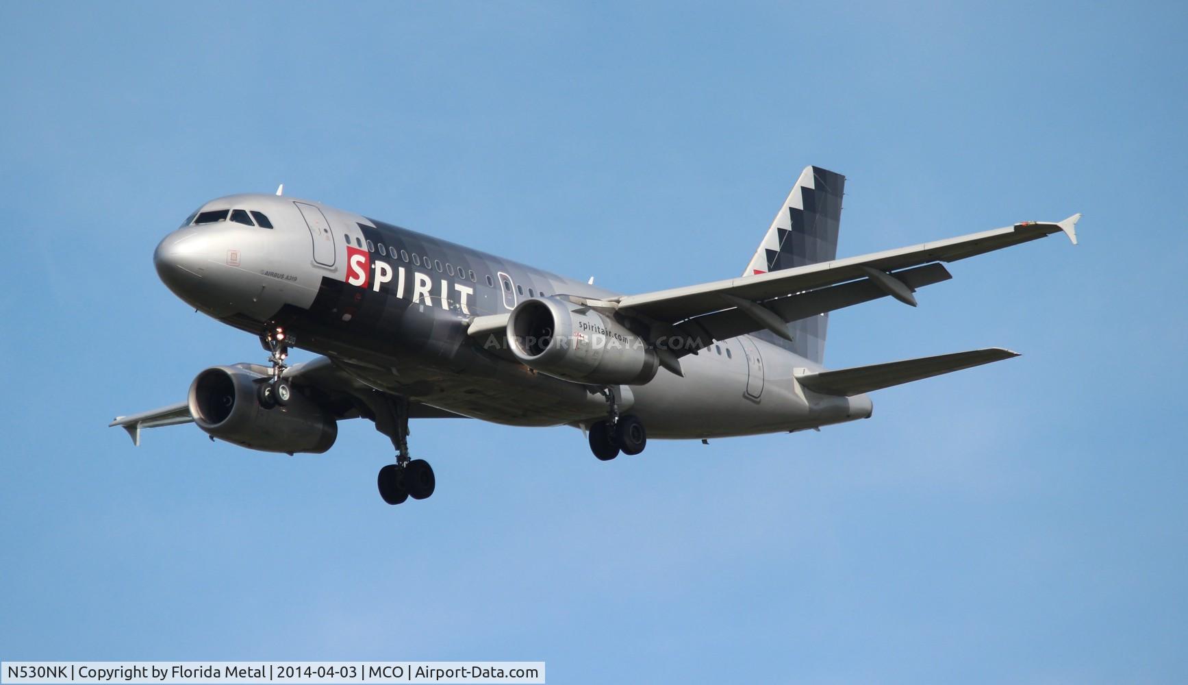 N530NK, 2007 Airbus A319-132 C/N 3017, Spirit