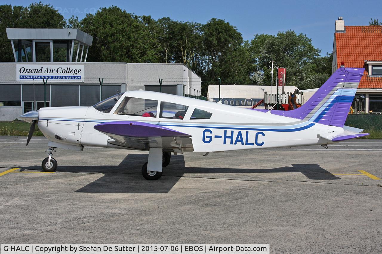G-HALC, 1973 Piper PA-28R-200 Cherokee Arrow C/N 28R-7335042, Parked on apron 3.