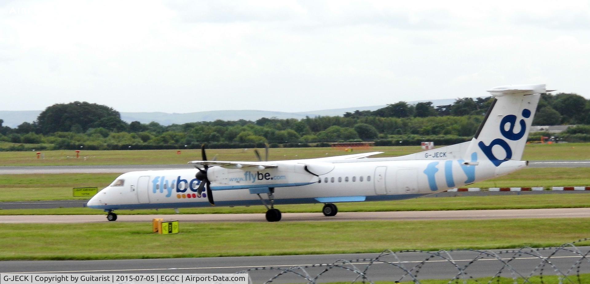 G-JECK, 2005 De Havilland Canada DHC-8-402Q Dash 8 C/N 4113, At Manchester