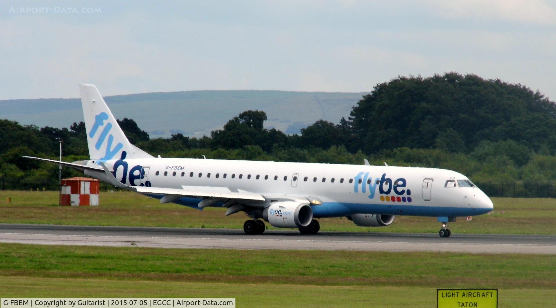 G-FBEM, 2008 Embraer 195LR (ERJ-190-200LR) C/N 19000204, At Manchester