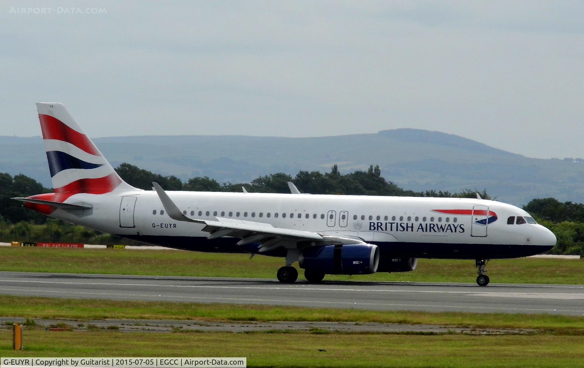 G-EUYR, 2013 Airbus A320-232 C/N 5856, At Manchester