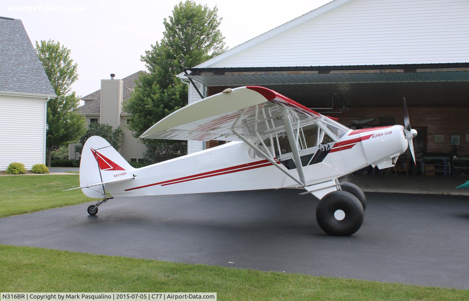 N316BR, 2015 Piper PA-18 Replica C/N JA 1108067, Javron PA-18 Replica