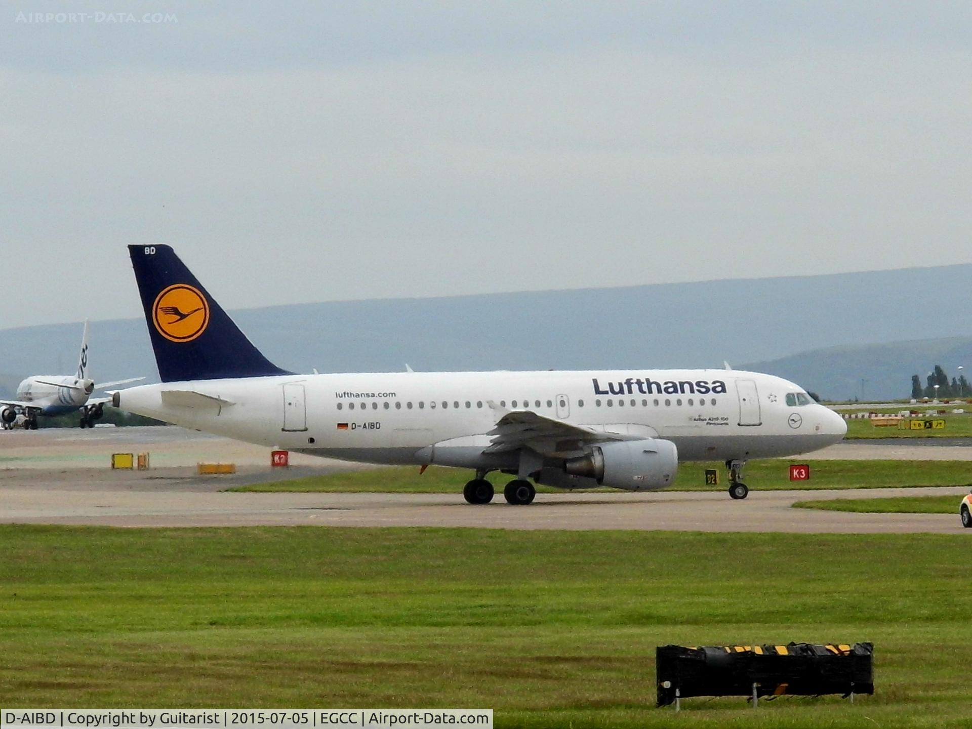 D-AIBD, 2010 Airbus A319-112 C/N 4455, At Manchester