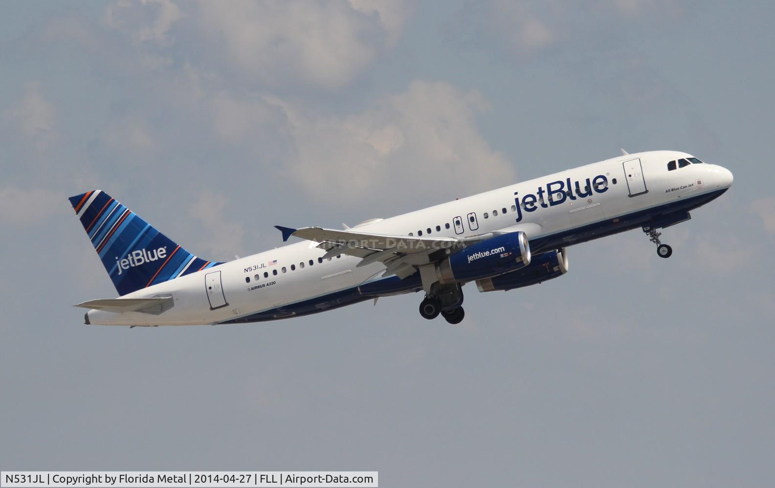 N531JL, 2001 Airbus A320-232 C/N 1650, Jet Blue