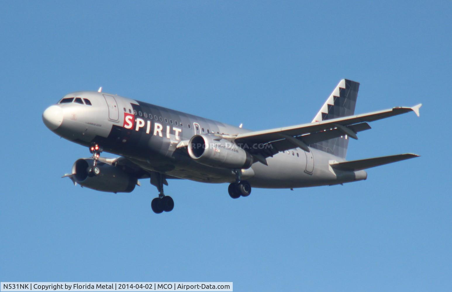 N531NK, 2007 Airbus A319-132 C/N 3026, Spirit A319