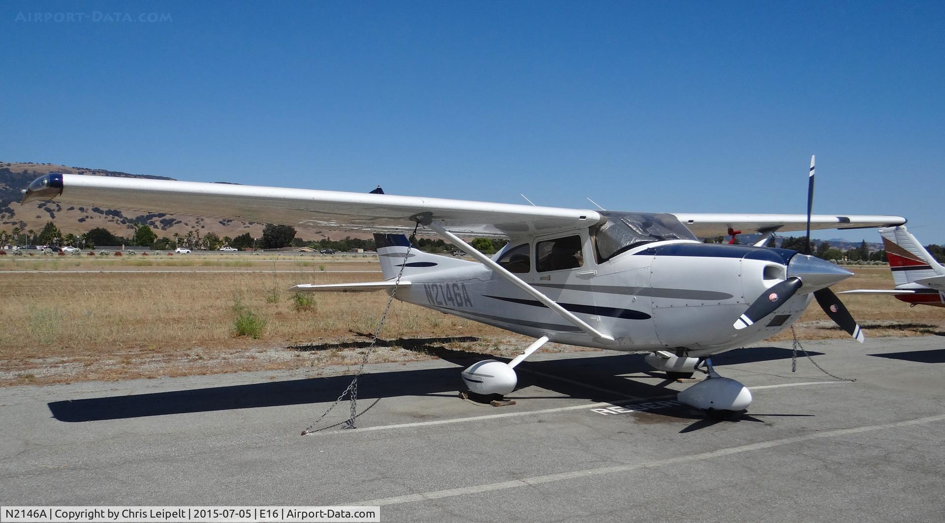 N2146A, 2003 Cessna 182T Skylane C/N 18281265, A local 2003 Cessna 182T used for Magnum Aviation's flight training at South County Airport, CA.