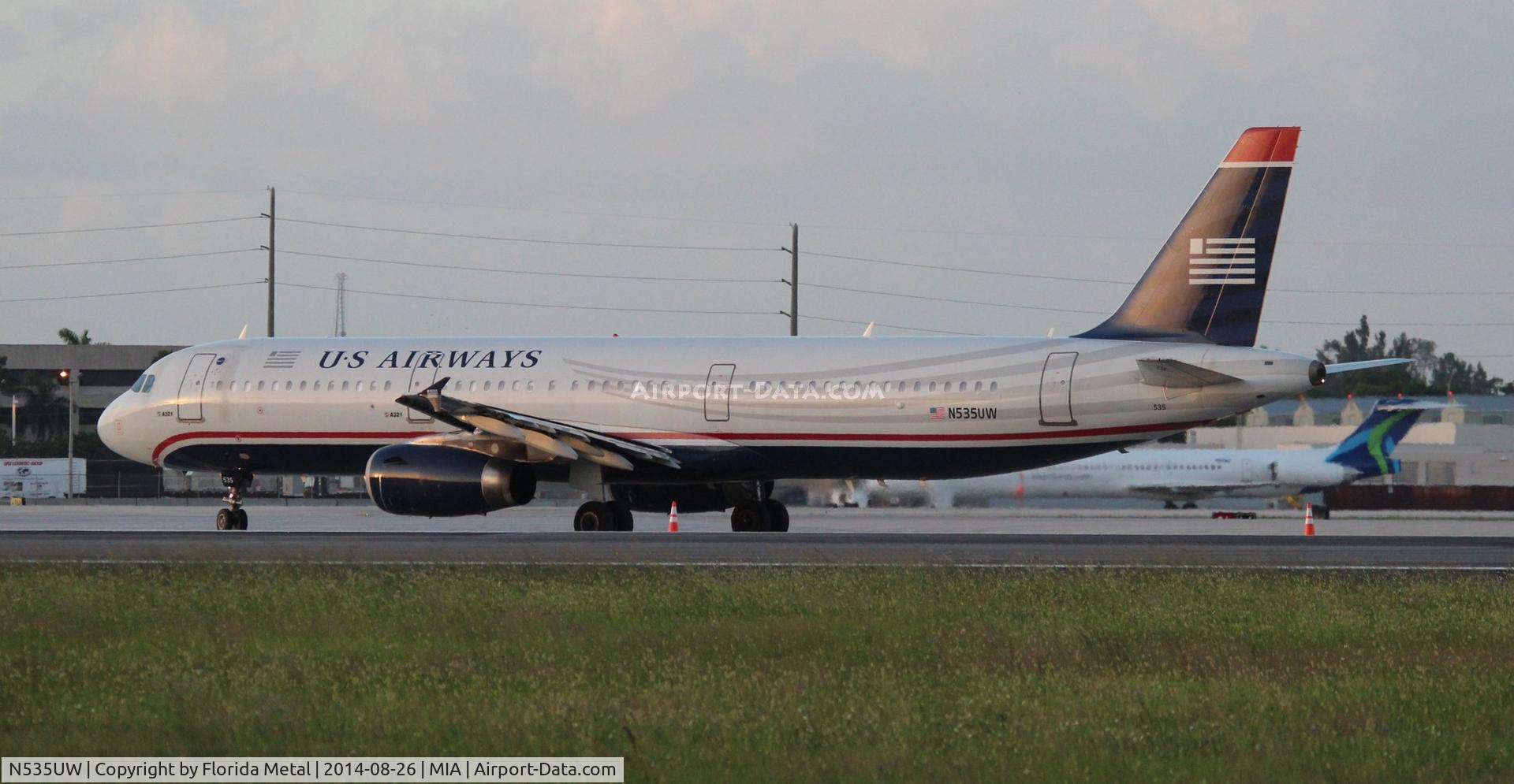 N535UW, 2009 Airbus A321-231 C/N 3993, US Airways A321