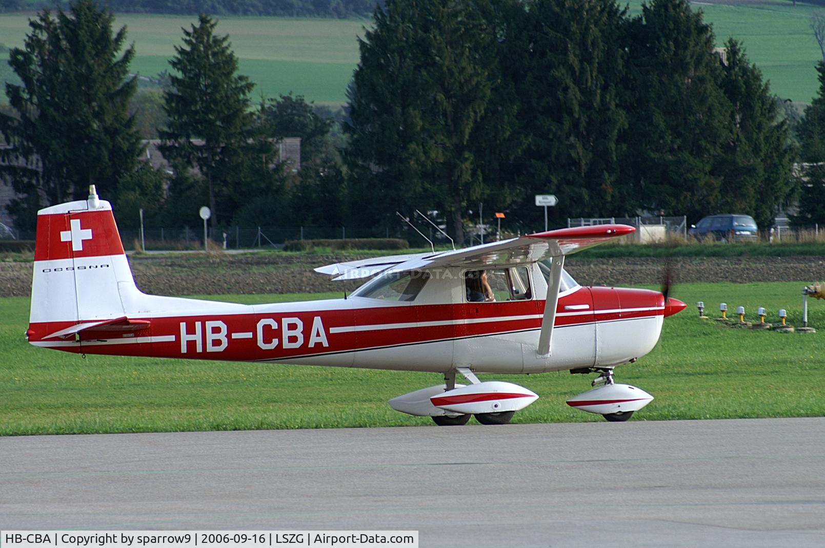 HB-CBA, 1963 Cessna 150D C/N 15060123, taxying to runway 07