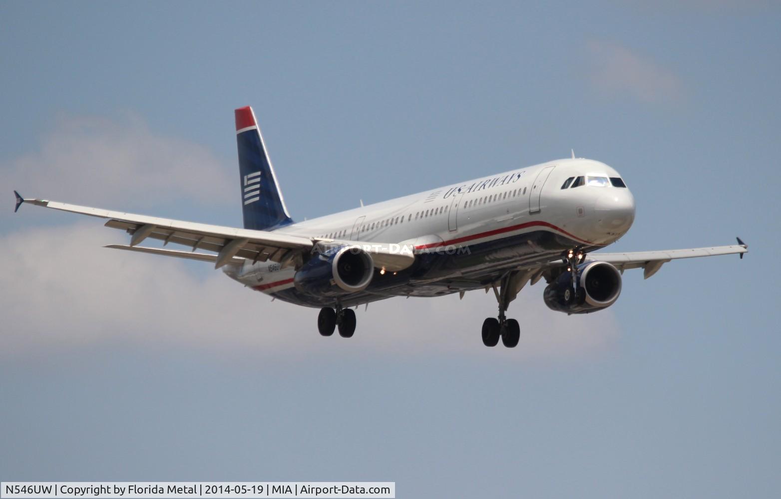 N546UW, 2011 Airbus A321-231 C/N 4885, USAirways