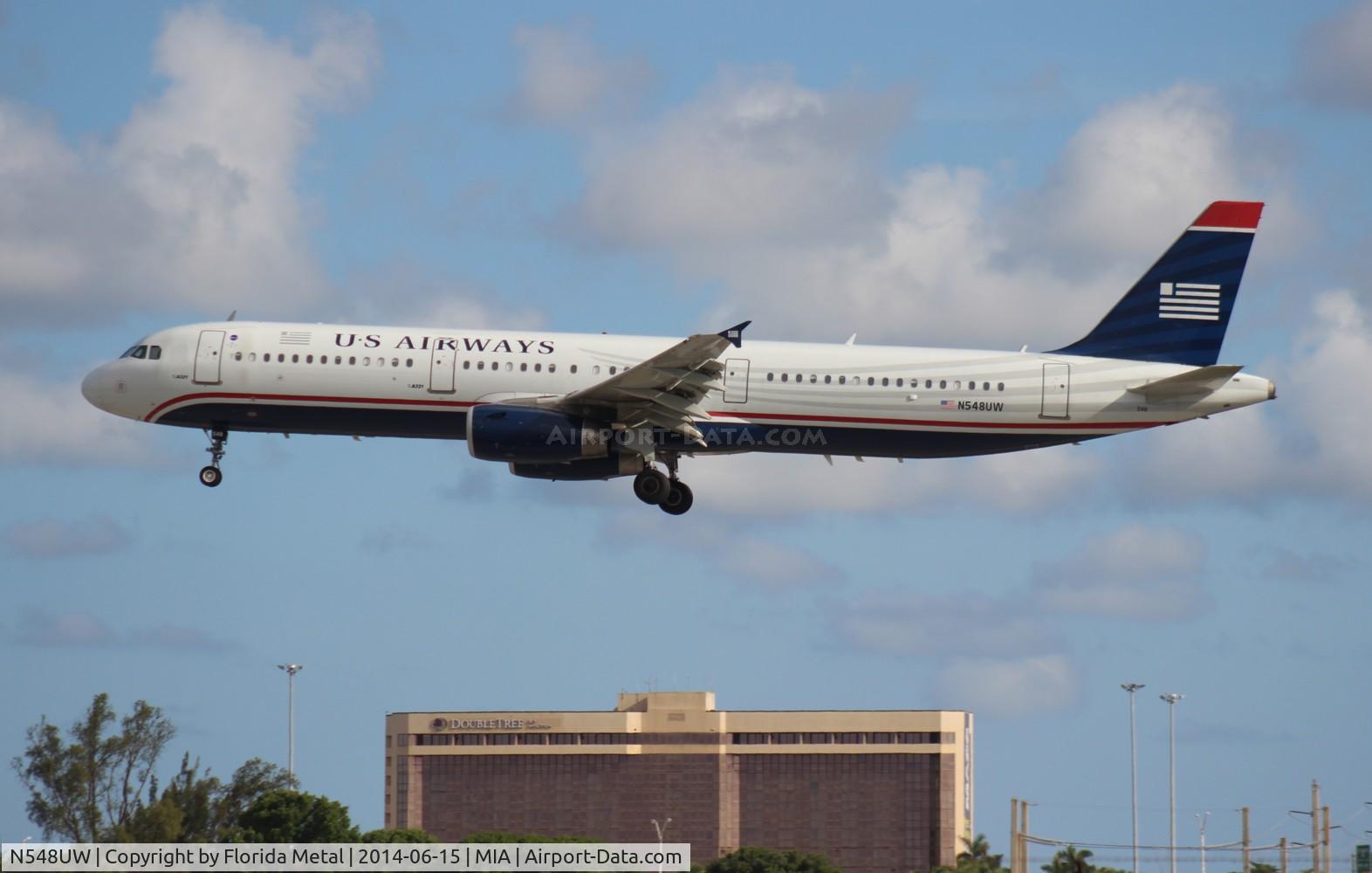 N548UW, 2011 Airbus A321-231 C/N 4898, USAirways A321