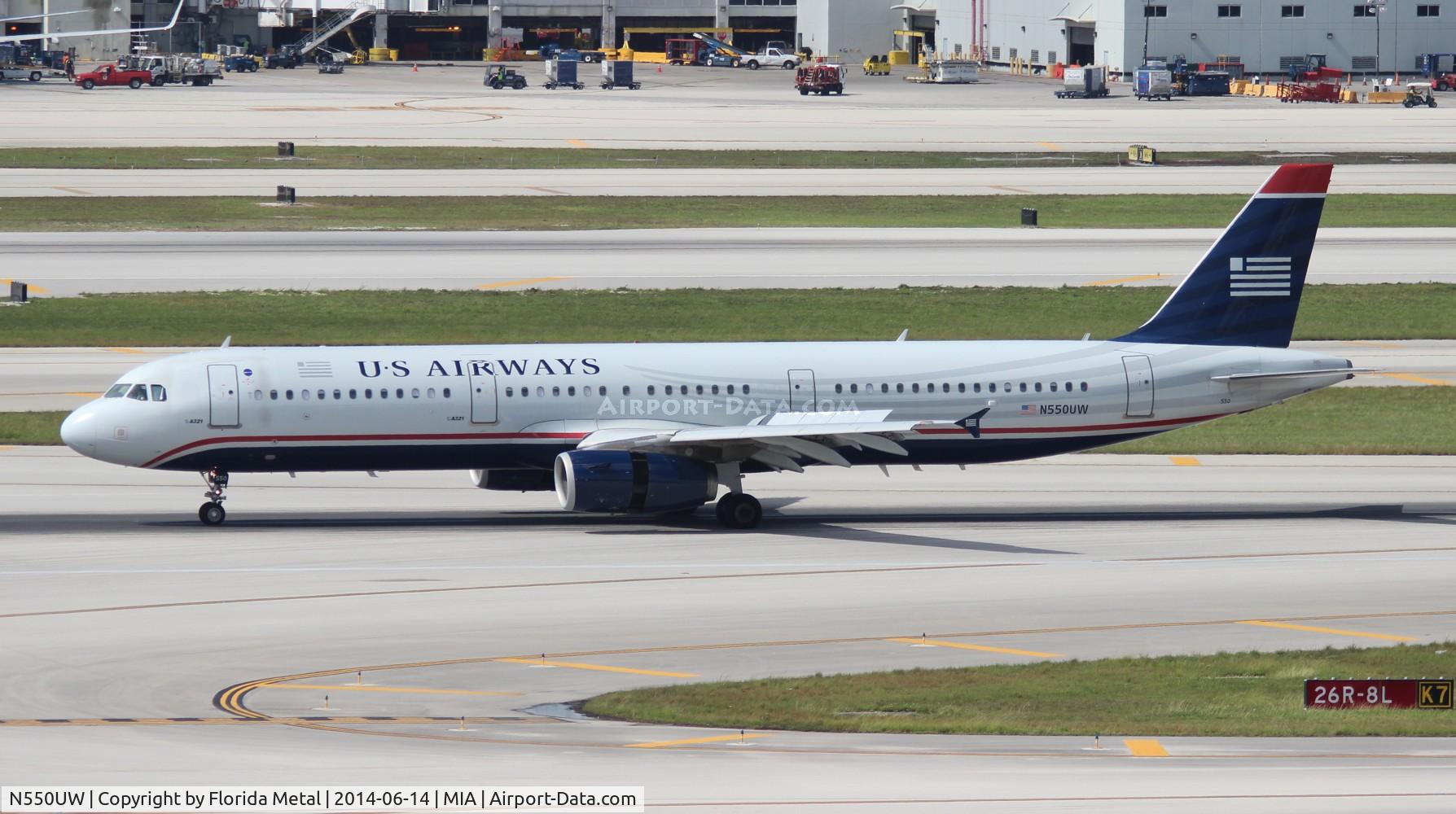 N550UW, 2011 Airbus A321-231 C/N 4935, USAirways