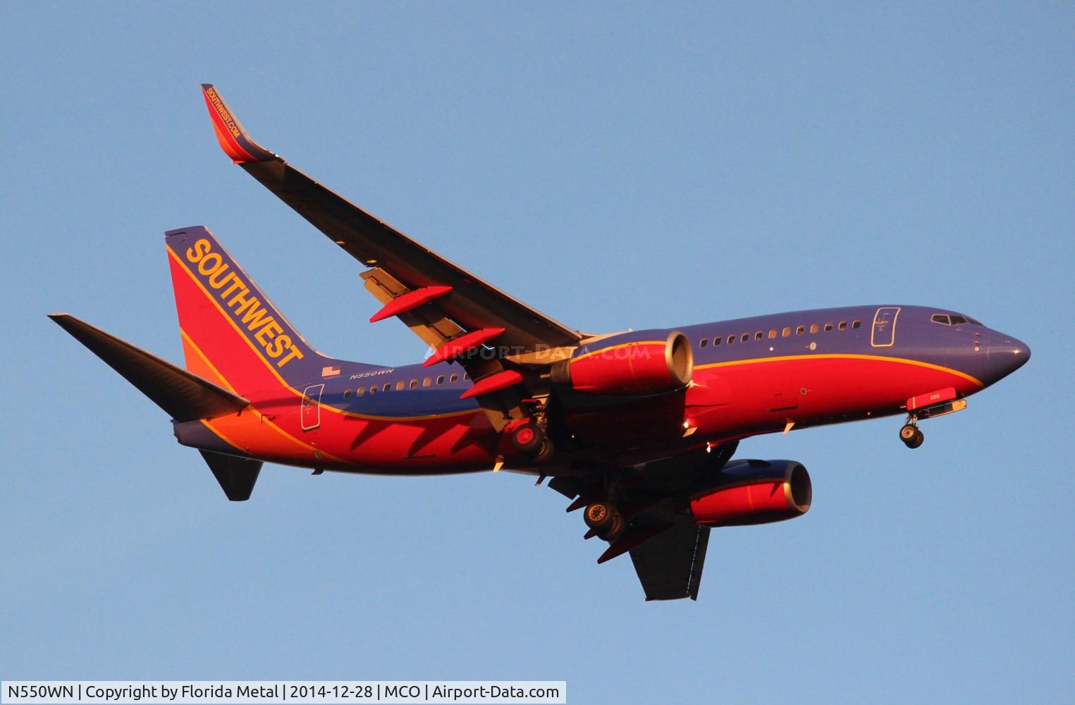 N550WN, 2001 Boeing 737-76Q C/N 30279, Southwest