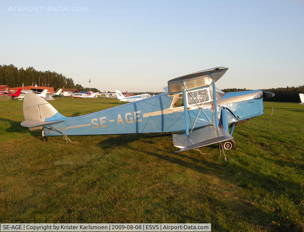 SE-AGE, 1937 De Havilland DH.87B Hornet Moth C/N 8136-80, Rare plane.