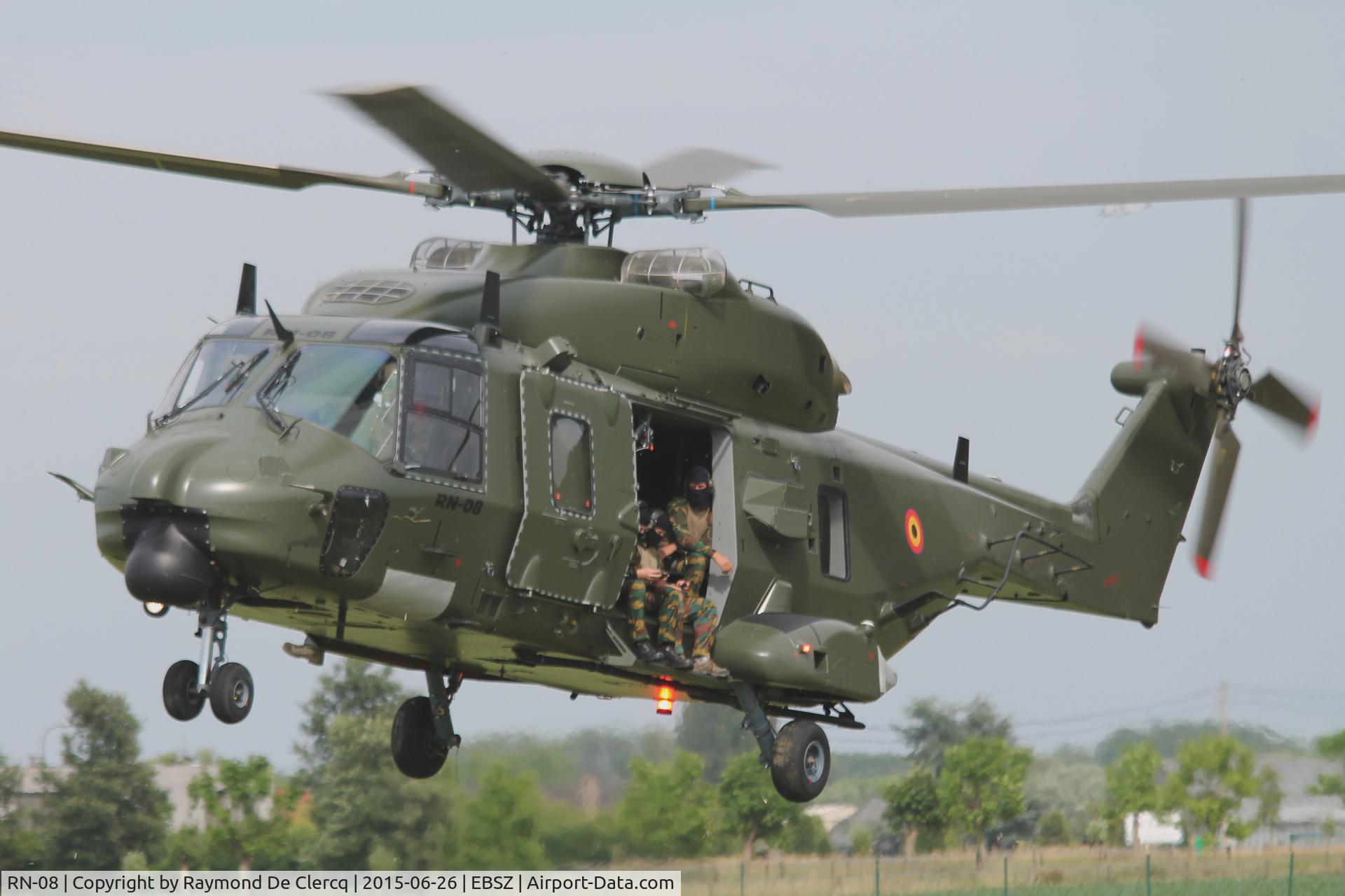 RN-08, 2014 Eurocopter NH90-TTH C/N 1307/TBEA04, RN-08 on display during the Open Door at the Air Traffic Control Centre
(ATCC) Semmerzake.