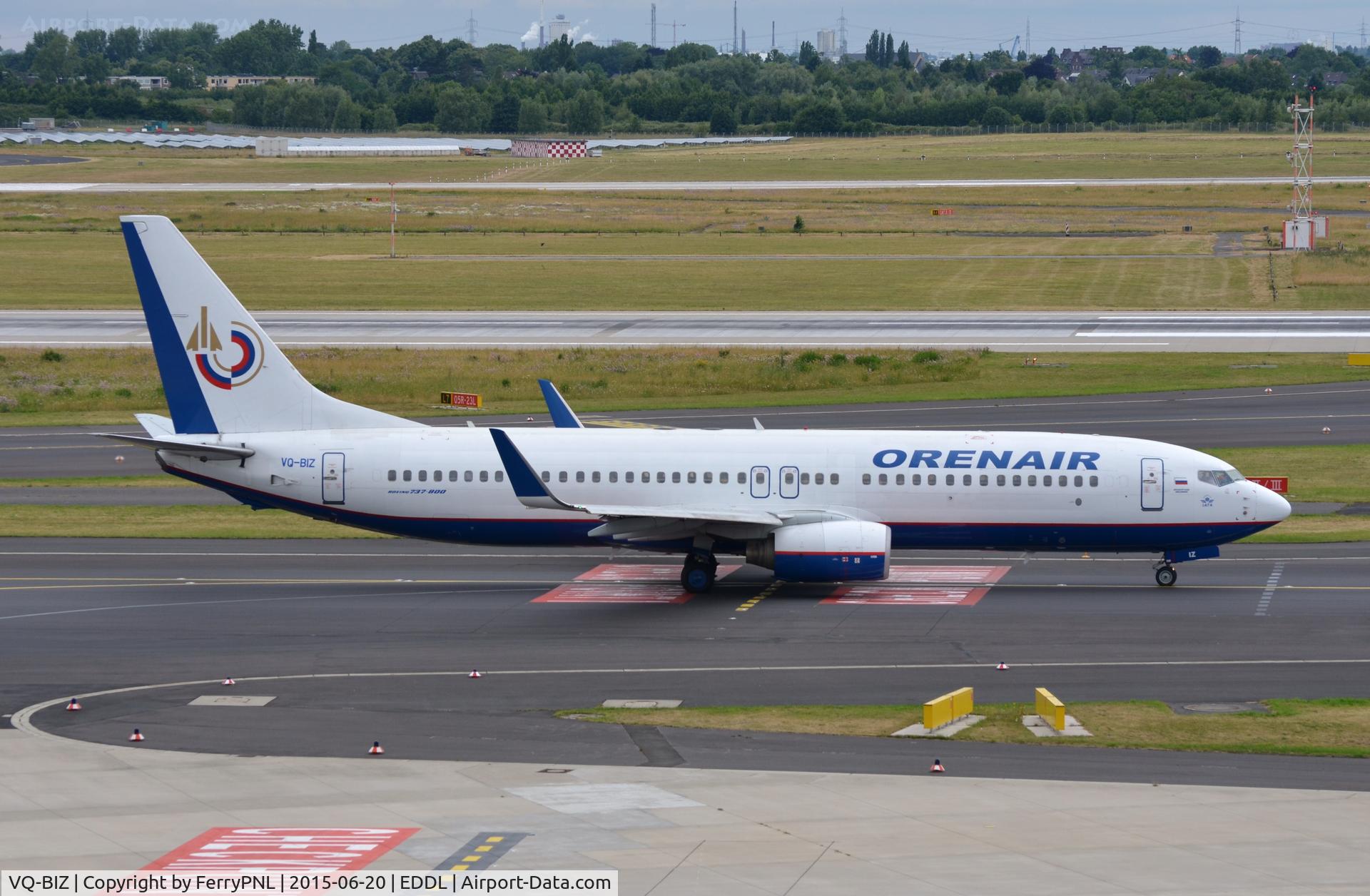 VQ-BIZ, 2001 Boeing 737-86N C/N 28645, Orenair B738 taxying out for departure.
