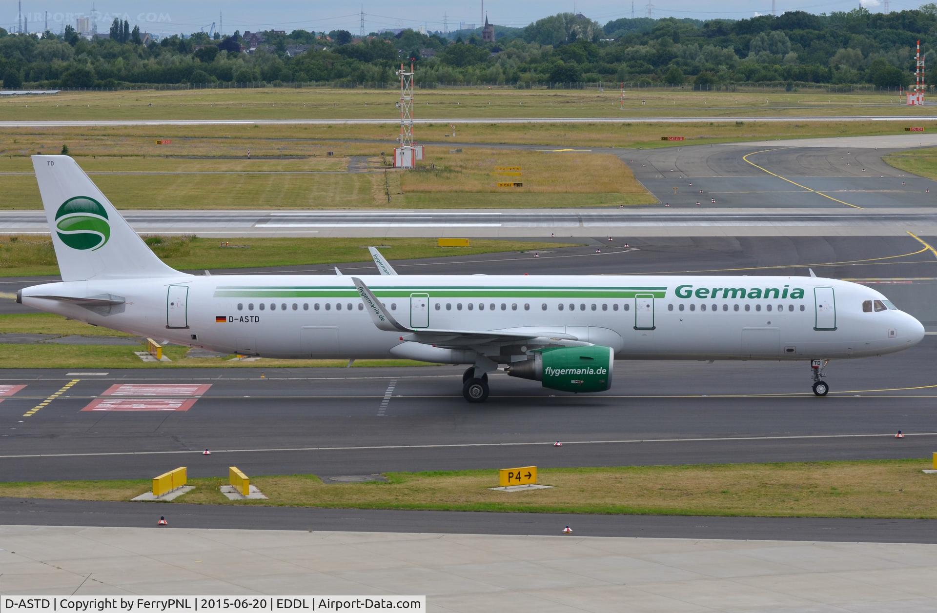 D-ASTD, 2013 Airbus A321-211 C/N 5843, Germania A321