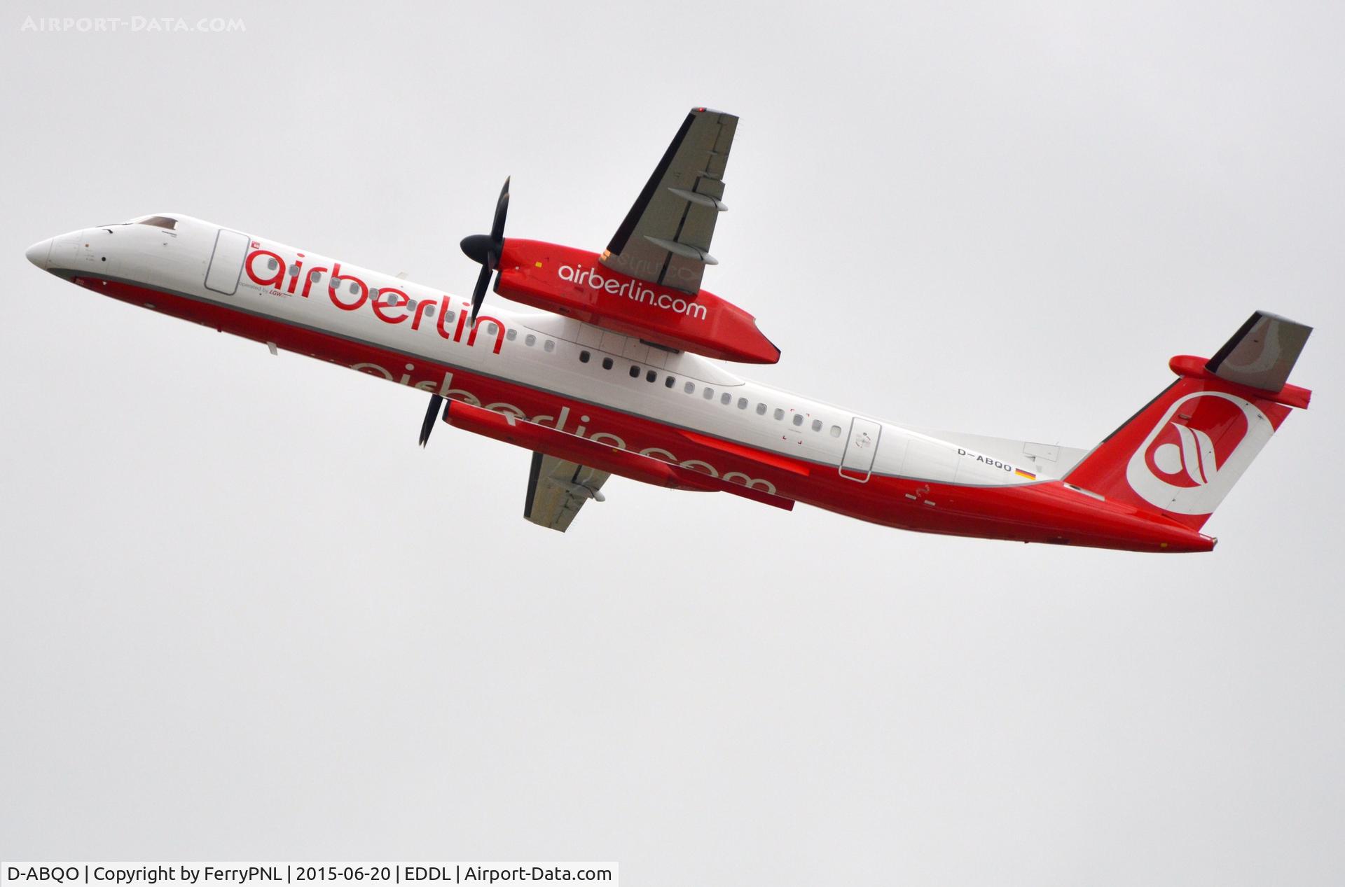 D-ABQO, 2006 De Havilland Canada DHC-8-402Q Dash 8 Dash 8 C/N 4129, Dash 8 departing