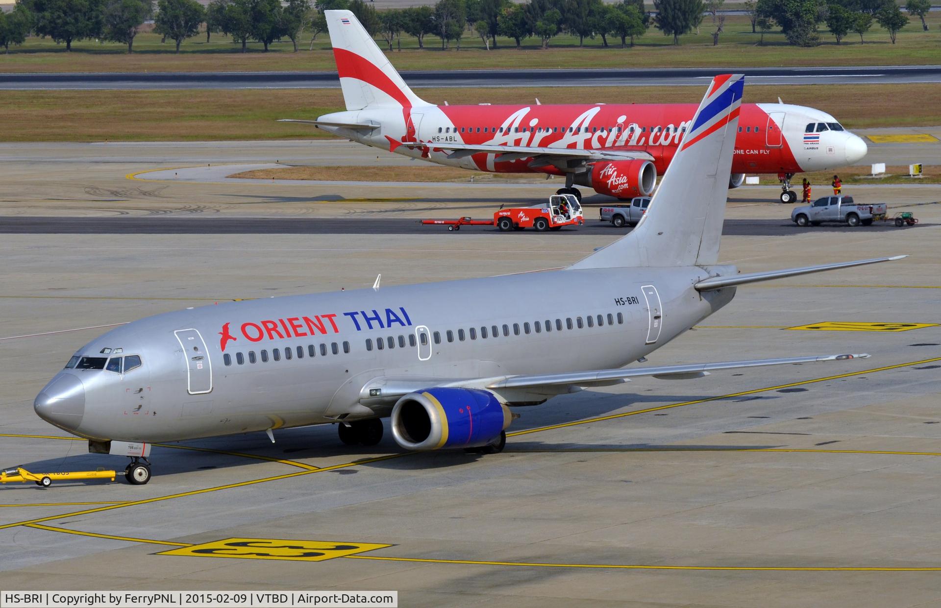 HS-BRI, 1993 Boeing 737-3Z0 C/N 27138, Orient Thai B733 pushed-back.