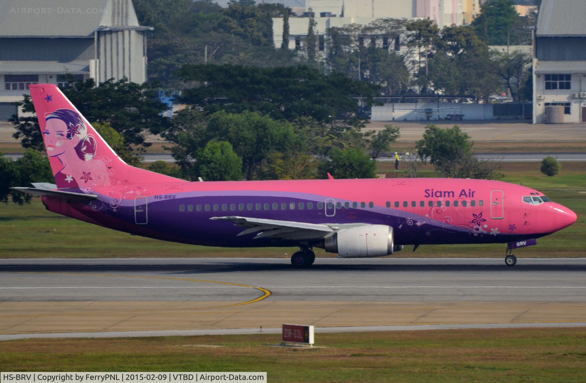 HS-BRV, 1992 Boeing 737-3L9 C/N 26440, Siam Air B733 on the runway.
