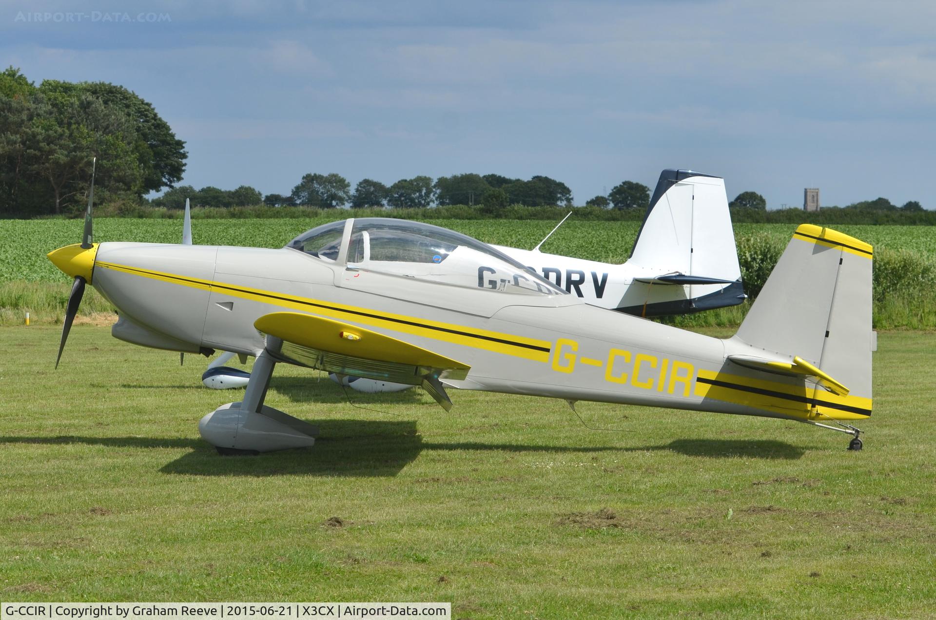 G-CCIR, 2003 Vans RV-8 C/N PFA 303-13732, Parked at Northrepps.