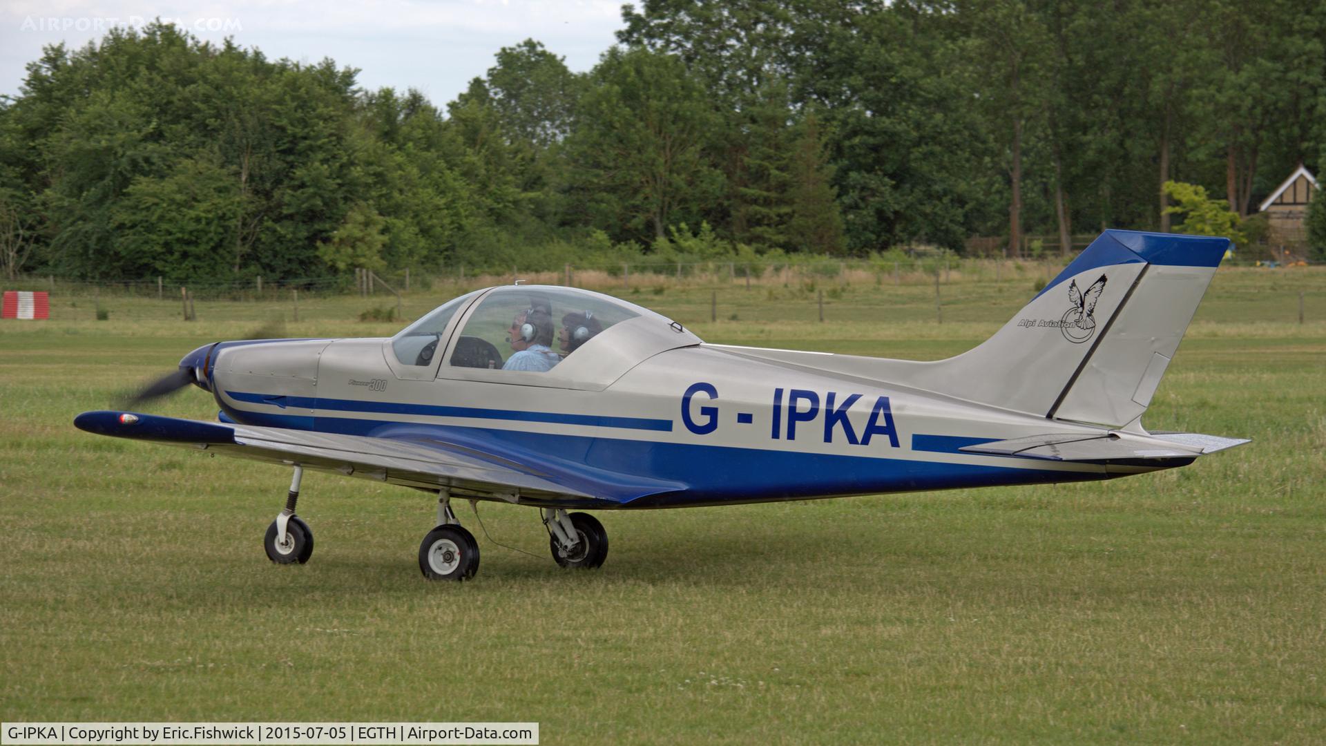 G-IPKA, 2005 Alpi Aviation Pioneer 300 C/N PFA 330-14355, 42. G-IPKA preparing to depart the Shuttleworth Military Pagent Airshow, July 2015.