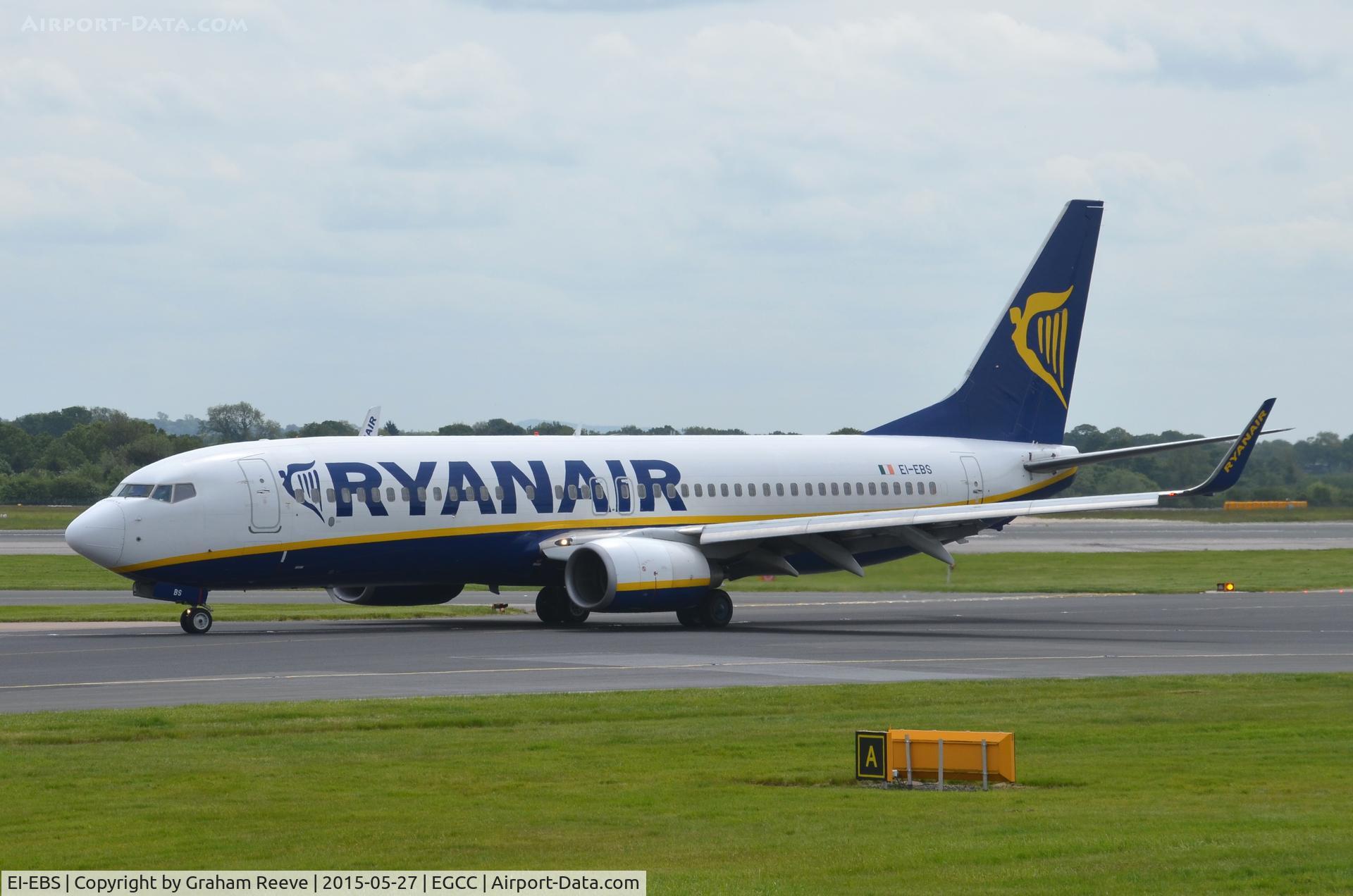 EI-EBS, 2009 Boeing 737-8AS C/N 35001, Just landed at Manchester.