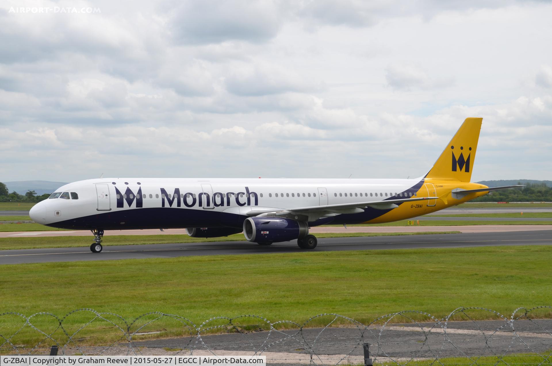 G-ZBAI, 2005 Airbus A321-231 C/N 2553, Just landed at Manchester.