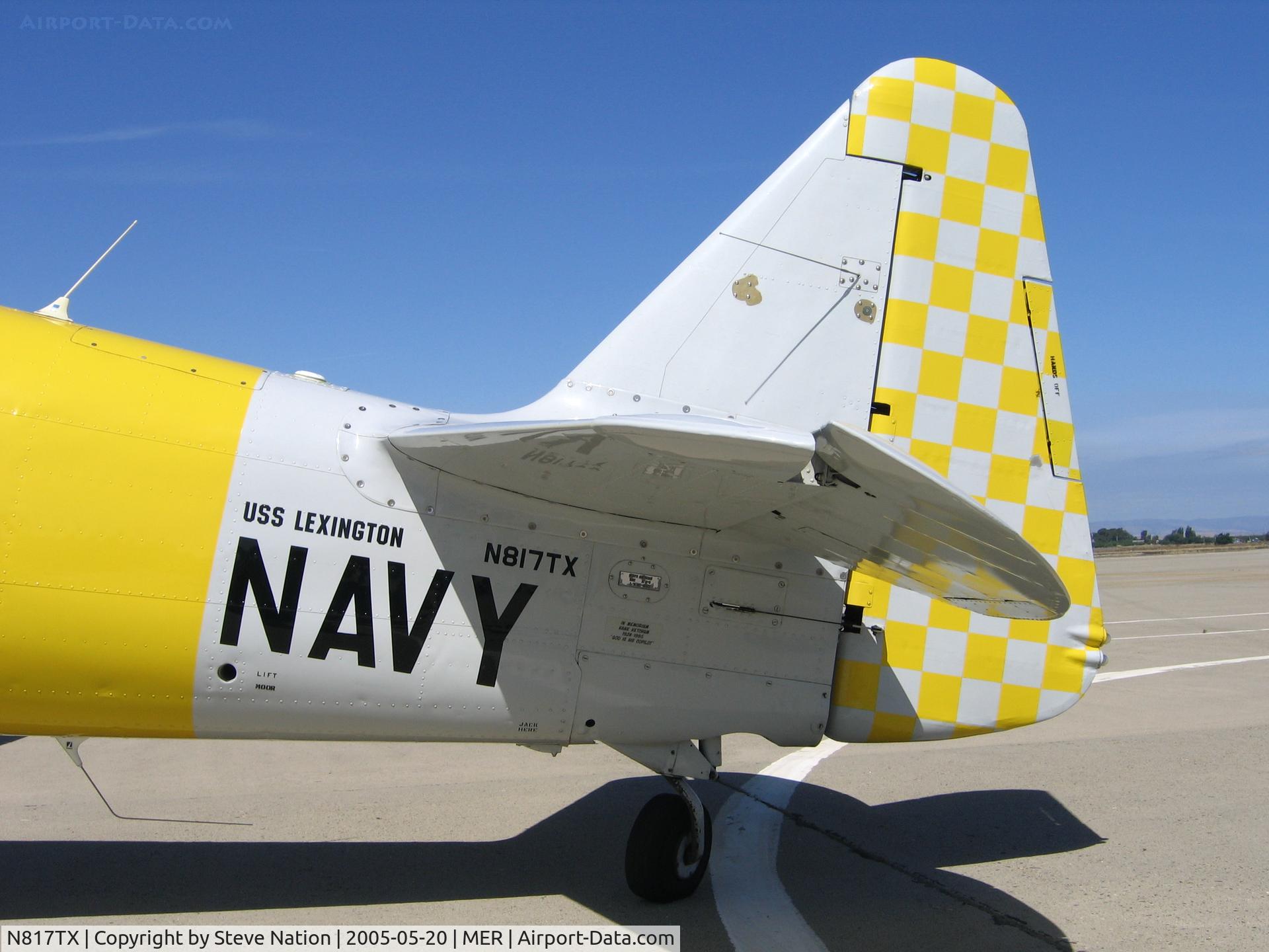 N817TX, 1942 North American AT-6D Texan C/N 88-18022 (42-86241), Richard Martin's AT-6D showing USS Lexington titles