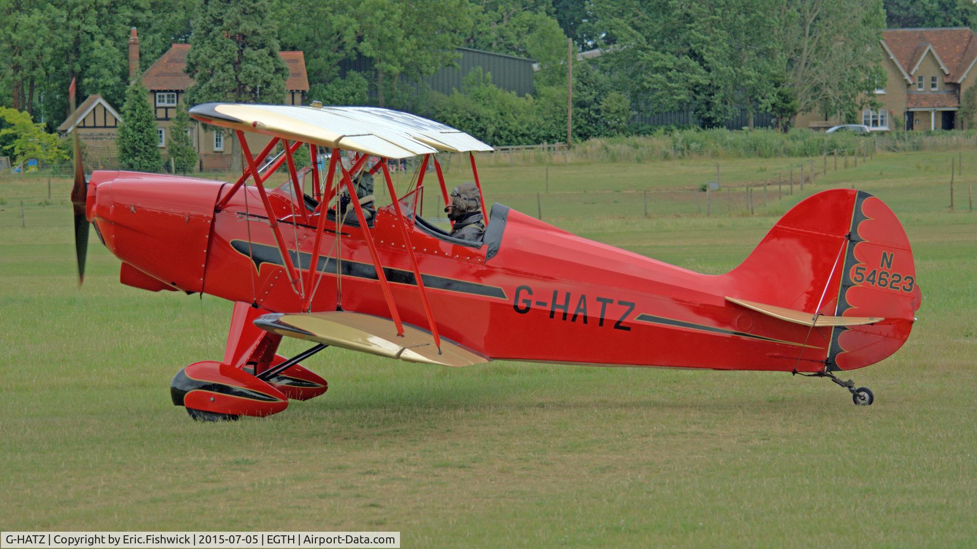 G-HATZ, 1981 Hatz CB-1 C/N 17, 1. G-HATZ preparing to depart the Shuttleworth Military Pagent Airshow, July 2015.