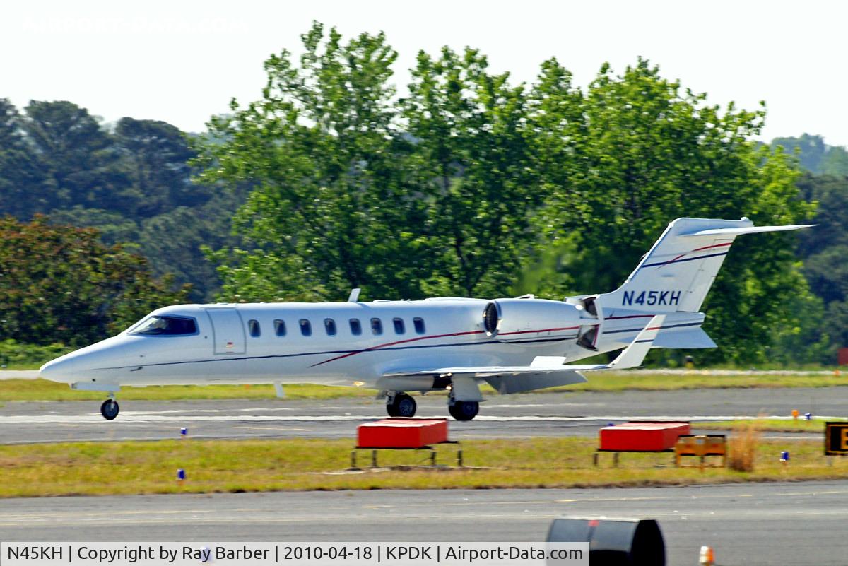 N45KH, 2006 Learjet 45 C/N 313, Learjet 45 [45-313] Atlanta-Dekalb Peachtree~N 18/04/2010. Reverse thrusters applied.