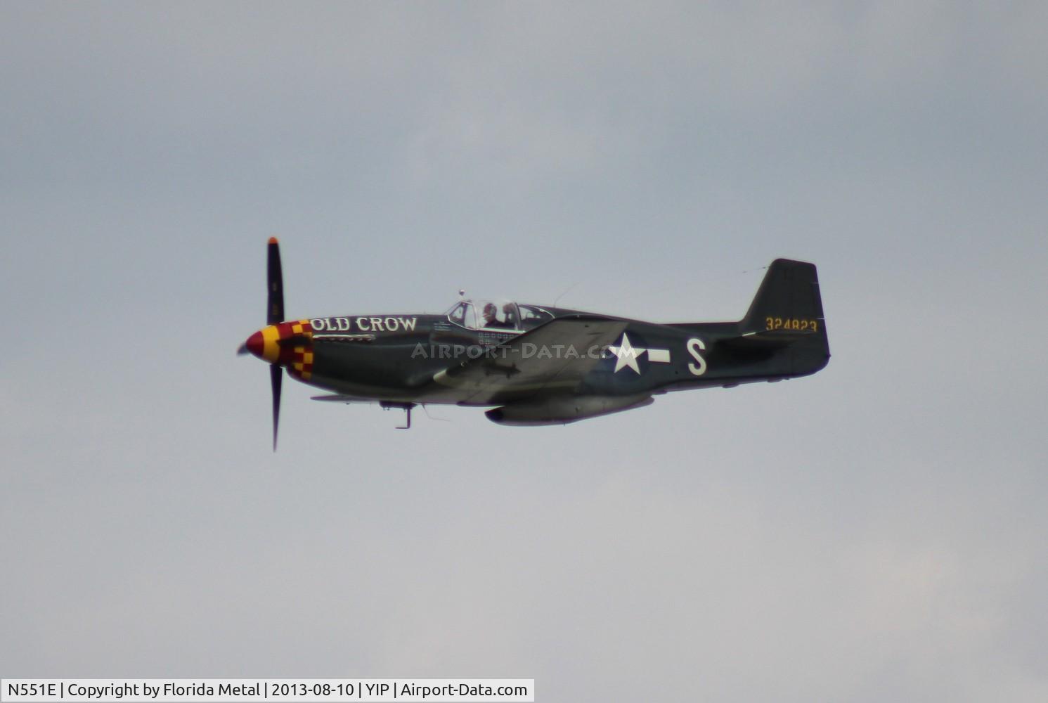 N551E, 1943 North American P-51B-1NA Mustang C/N 102-24700, Old Crow