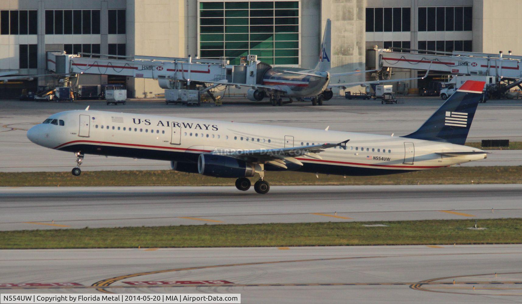 N554UW, 2011 Airbus A321-231 C/N 4866, USAirways A321
