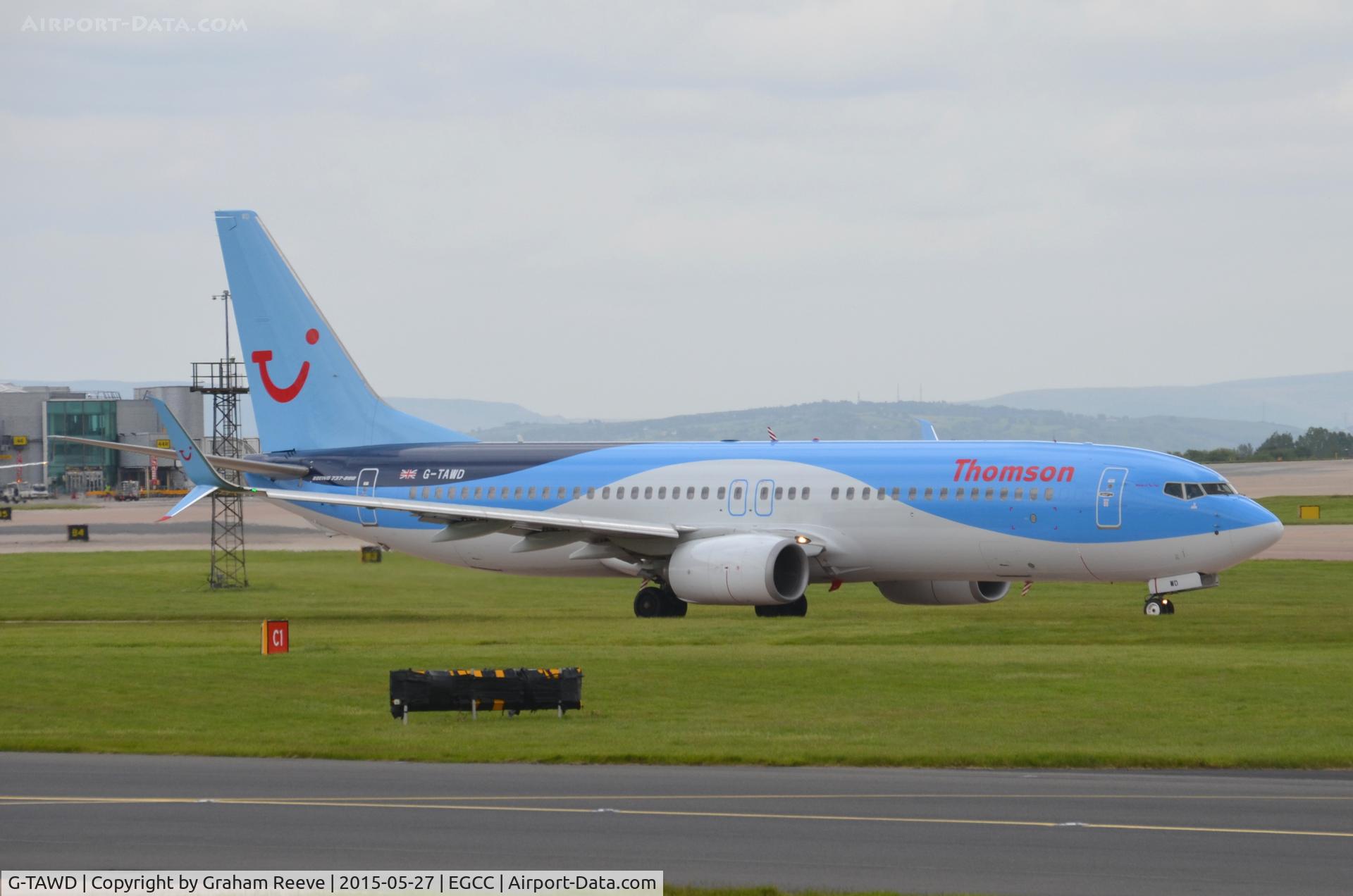 G-TAWD, 2012 Boeing 737-8K5 C/N 37265, About to depart.