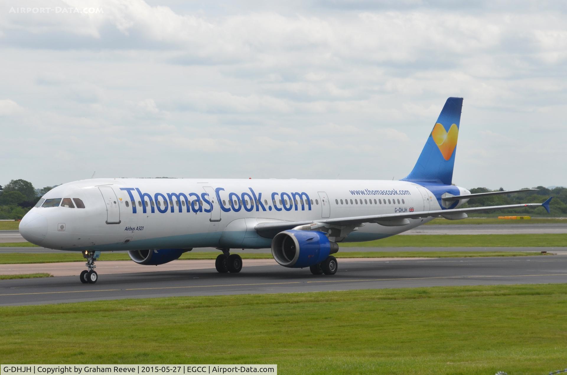 G-DHJH, 2000 Airbus A321-211 C/N 1238, Just landed at Manchester.