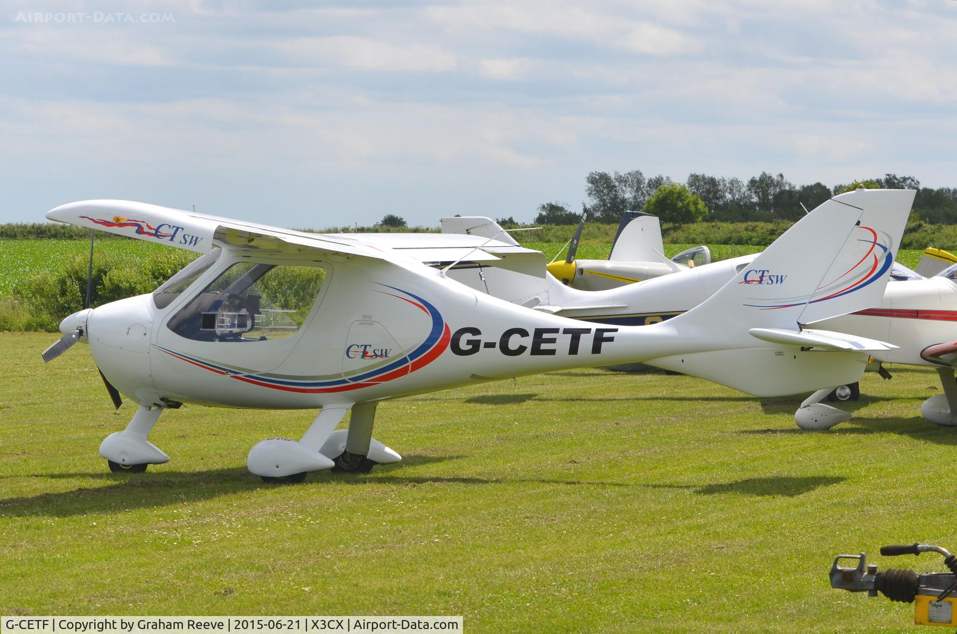 G-CETF, 2007 Flight Design CTSW C/N 8318, Parked at Northrepps.