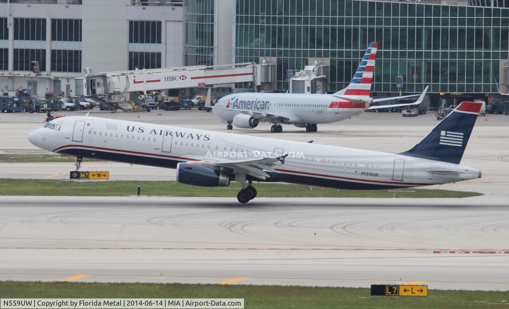 N559UW, 2012 Airbus A321-231 C/N 5292, USAirways