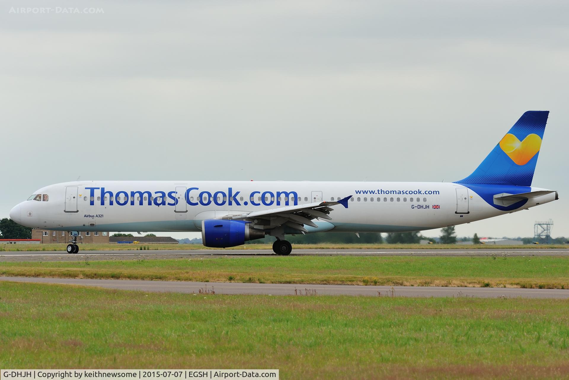 G-DHJH, 2000 Airbus A321-211 C/N 1238, Arriving from Majorca.