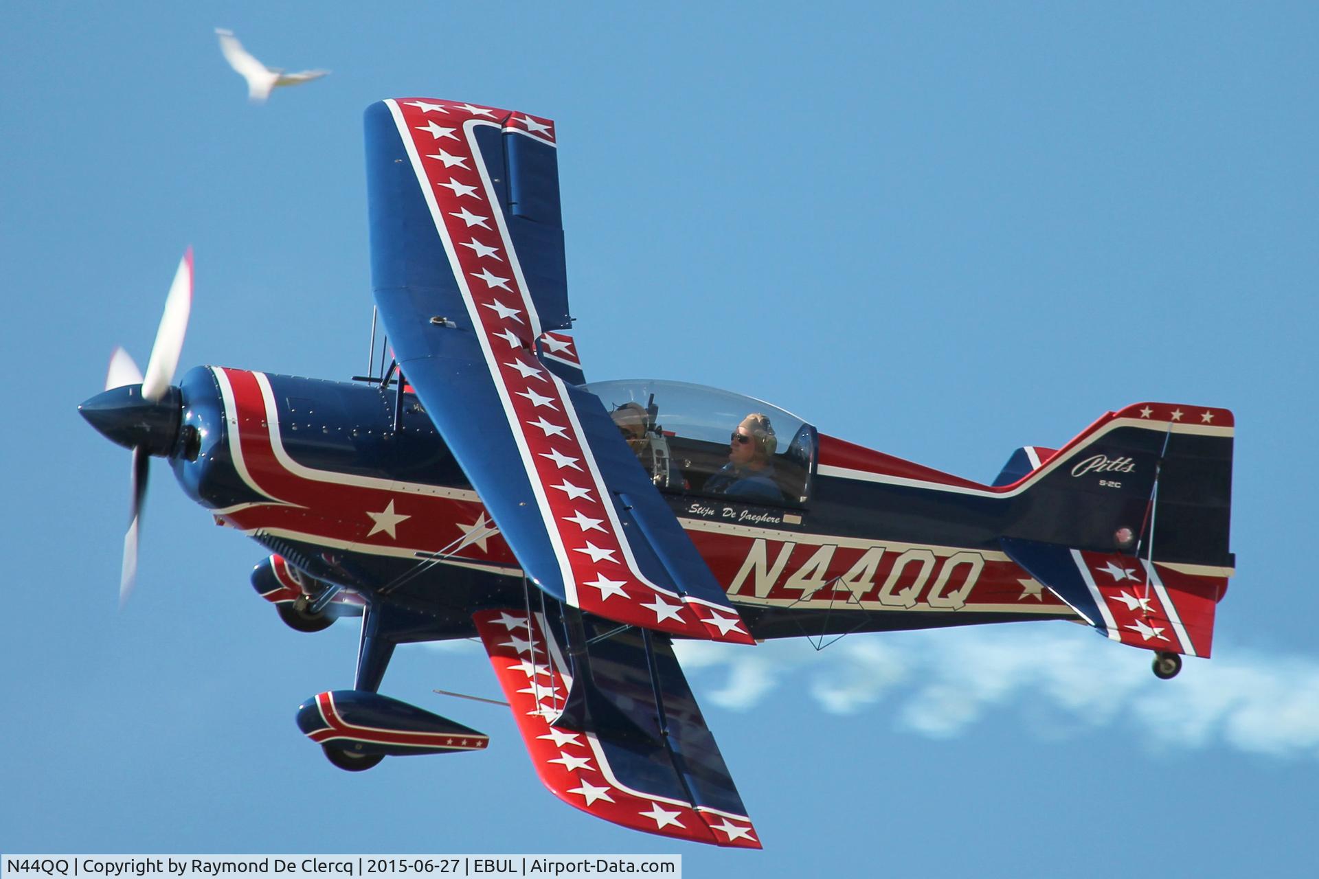 N44QQ, 2000 Aviat Pitts S-2C Special C/N 6034, Departing Ursel Avia .