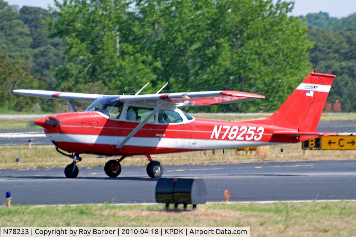 N78253, 1968 Cessna 172K Skyhawk C/N 17257546, Cessna 172K Skyhawk [172-57546] Atlanta-Dekalb Peachtree~N 18/04/2010