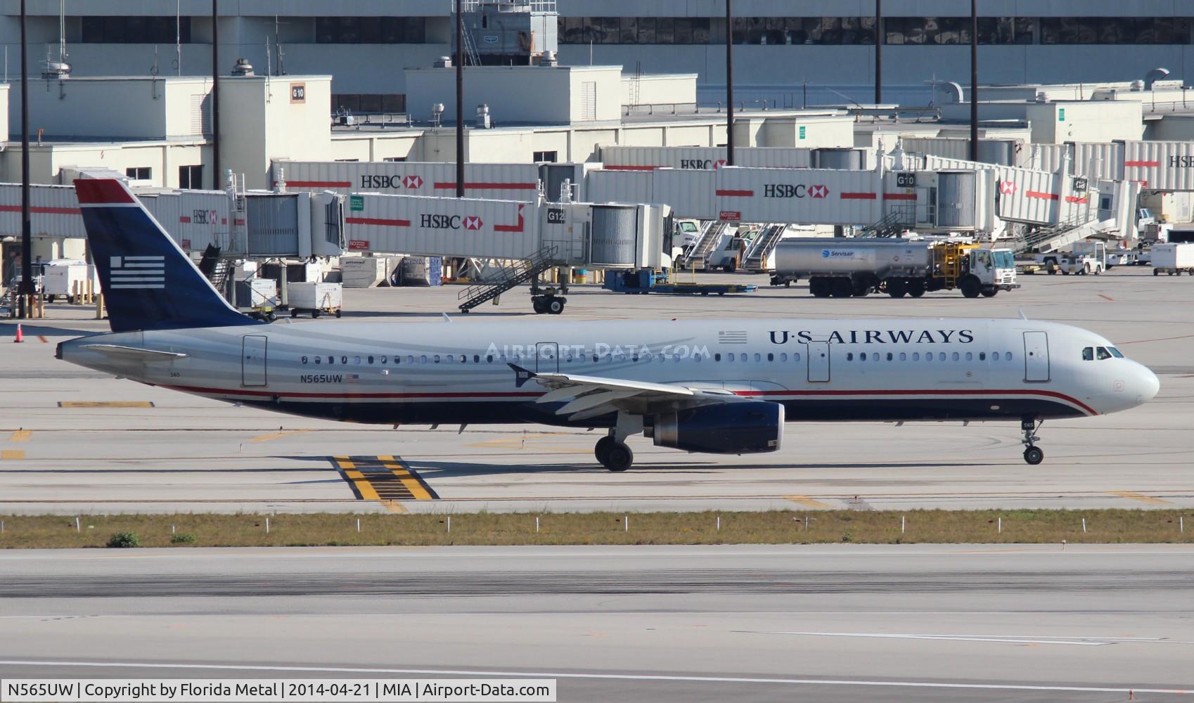 N565UW, 2012 Airbus A321-231 C/N 5409, US Airways A321