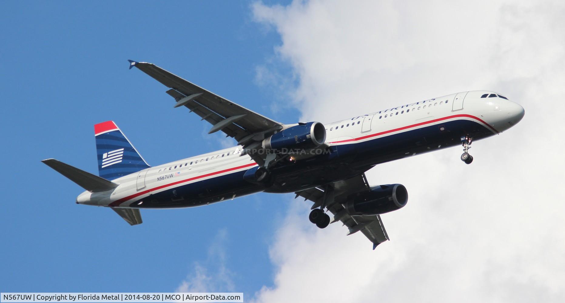 N567UW, 2013 Airbus A321-231 C/N 5728, USAirways A321