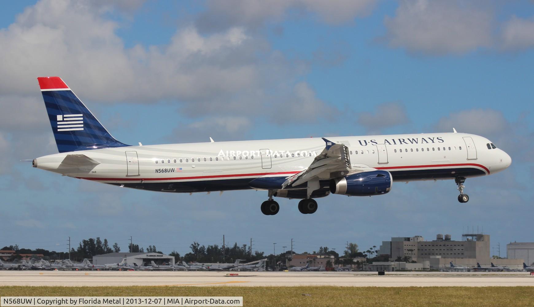 N568UW, 2013 Airbus A321-231 C/N 5751, USAirways