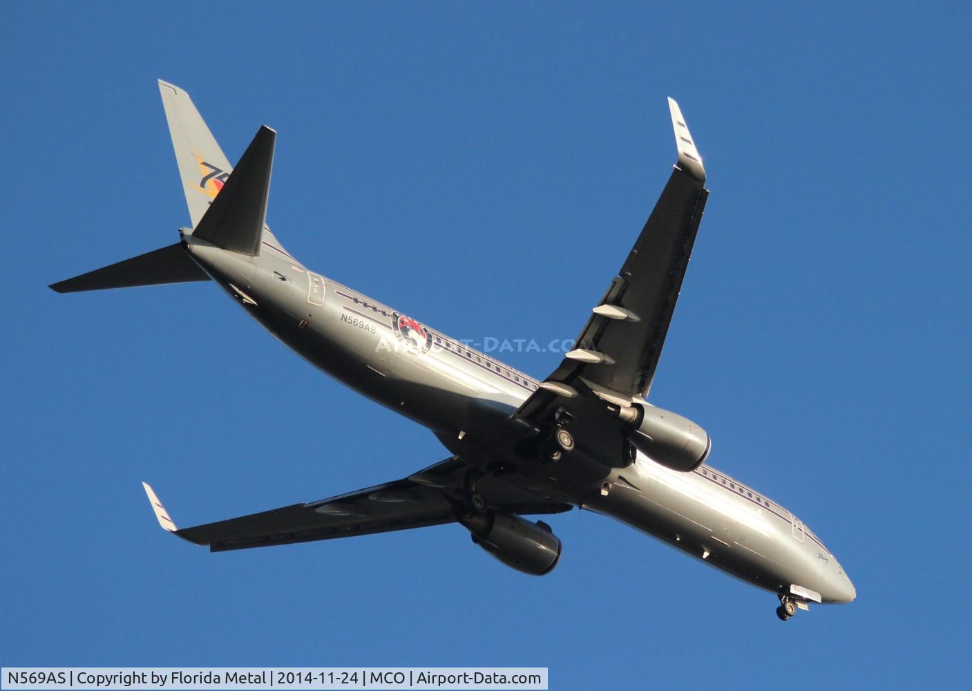 N569AS, 2007 Boeing 737-890 C/N 35184, Alaska retro