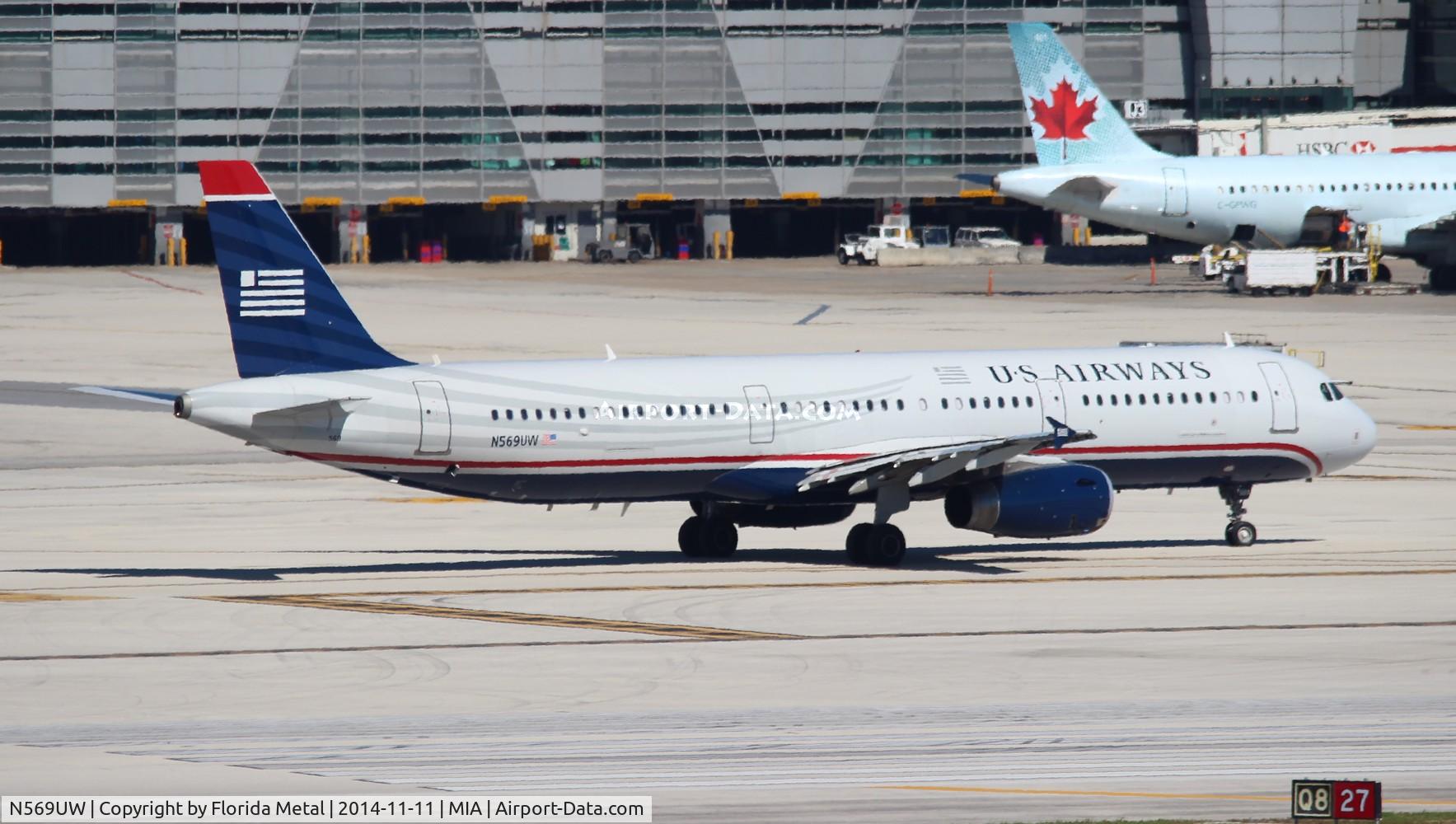 N569UW, 2013 Airbus A321-231 C/N 5763, USAirways
