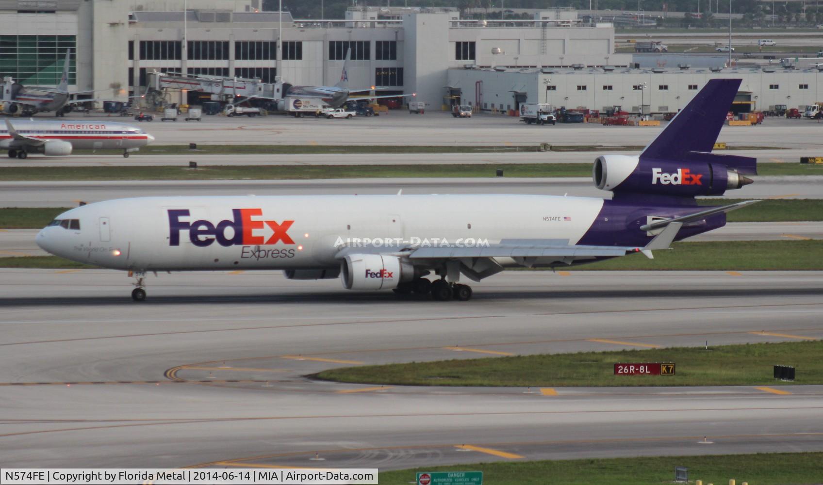 N574FE, 1991 McDonnell Douglas MD-11F C/N 48499, Fed Ex