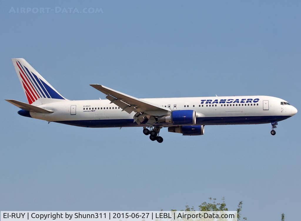 EI-RUY, 2001 Boeing 767-3Q8/ER C/N 29387, Landing rwy 25R
