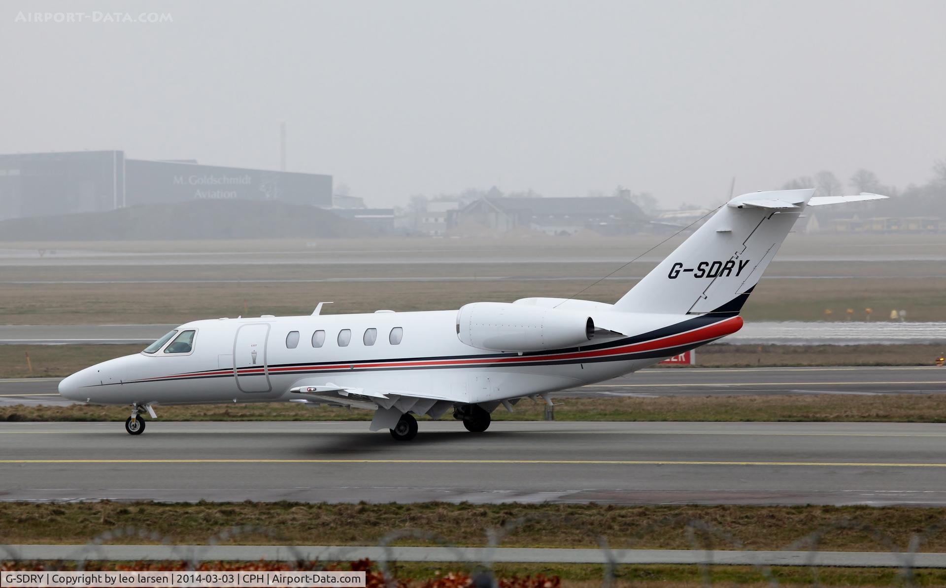 G-SDRY, 2013 Cessna 525C CitationJet CJ4 C/N 525C-0134, Copenhagen 4.3.14
