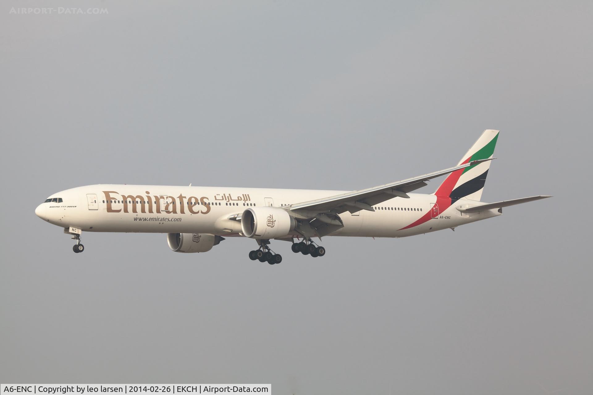 A6-ENC, 2012 Boeing 777-31H/ER C/N 41083, Copenhagen 26.2.14