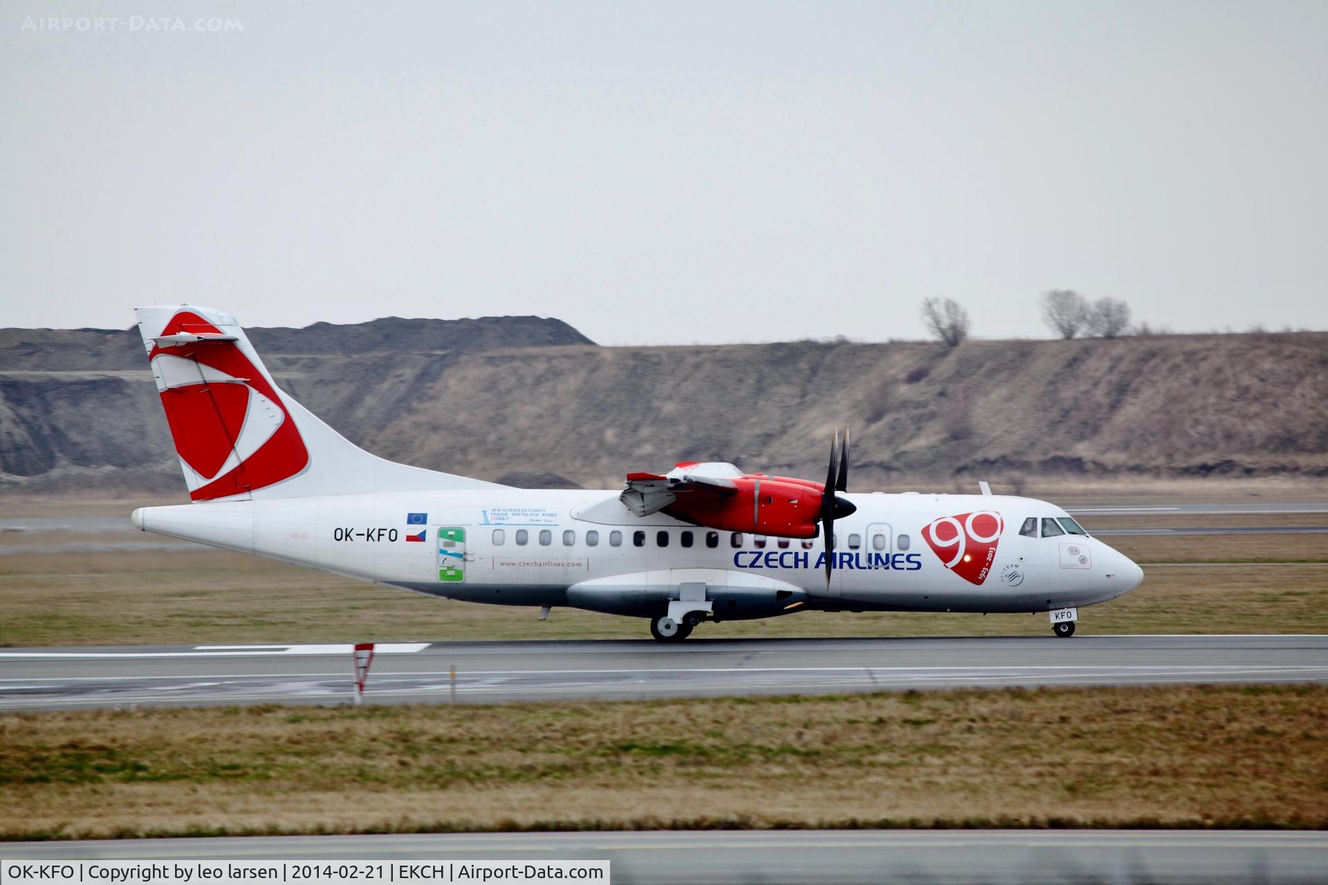 OK-KFO, 2005 ATR 42-500 C/N 633, Copenhagen 21.2.14