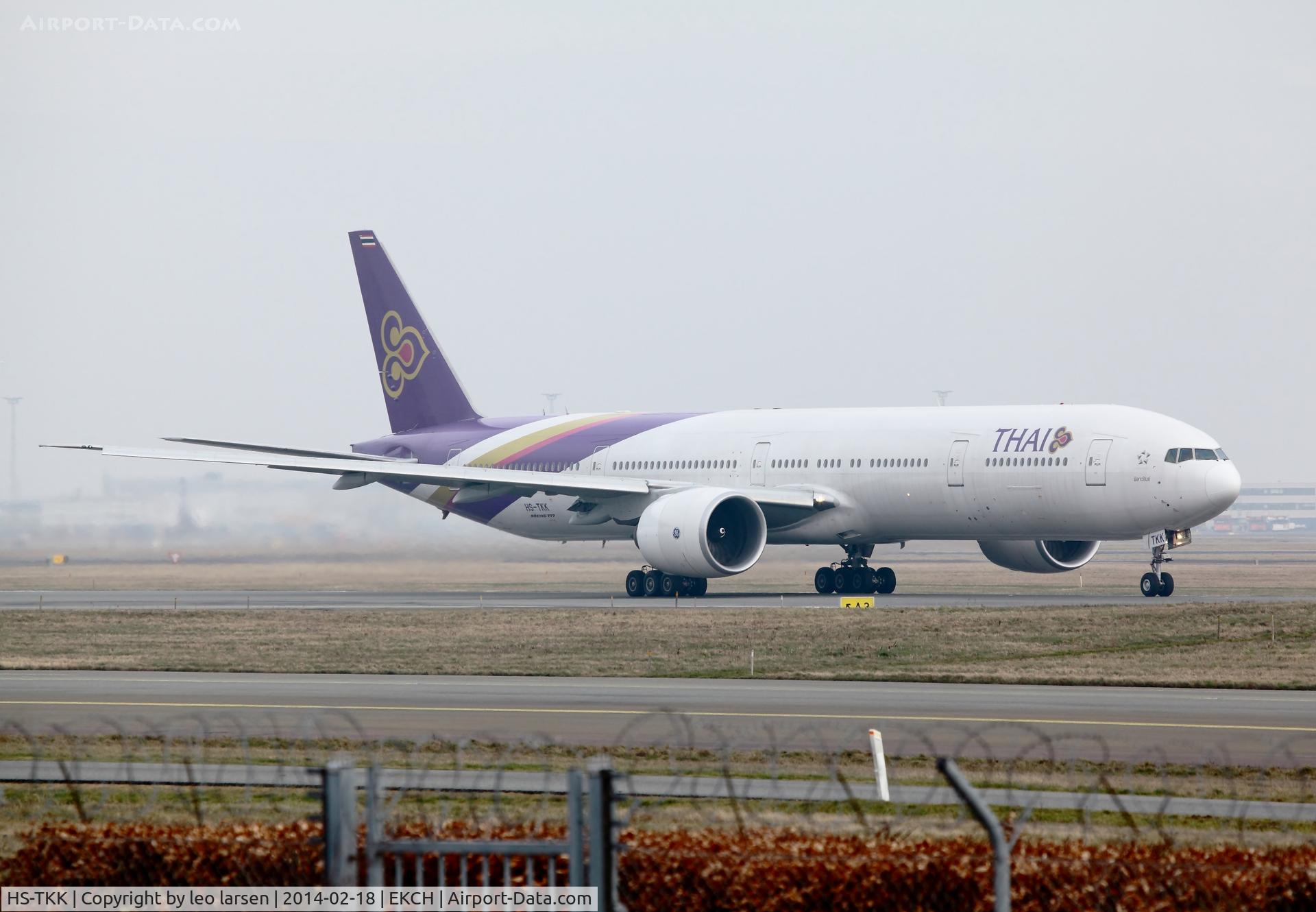 HS-TKK, 2012 Boeing 777-3AL/ER C/N 41520, Copenhagen 18.2.14